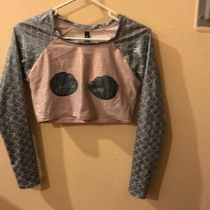 mermaid croptop